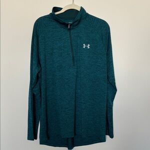 Under Armour Dark Teal Half-Zip Athletic Pullover